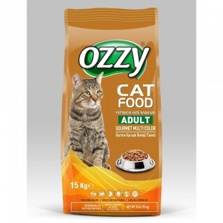 Ozzy Gurme Renkli Taneli Yetişkin 15 kg Kedi Maması kullananlar yorumlar